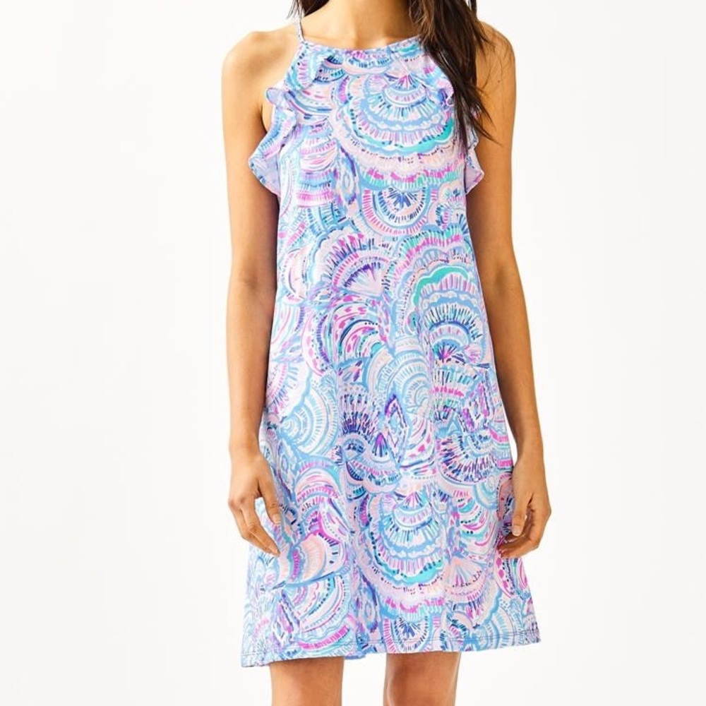 Billie Ruffle Dress Happy As a Clam Size XS